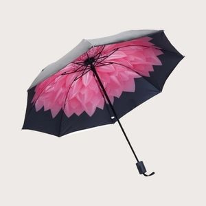 Floral folding umbrella